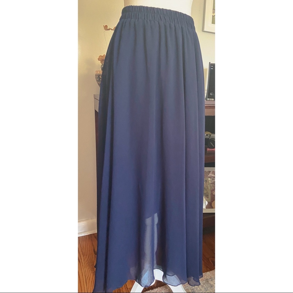 Navy blue maxi skirt